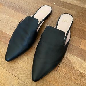 JCREW Pointed Toe Mule in Black